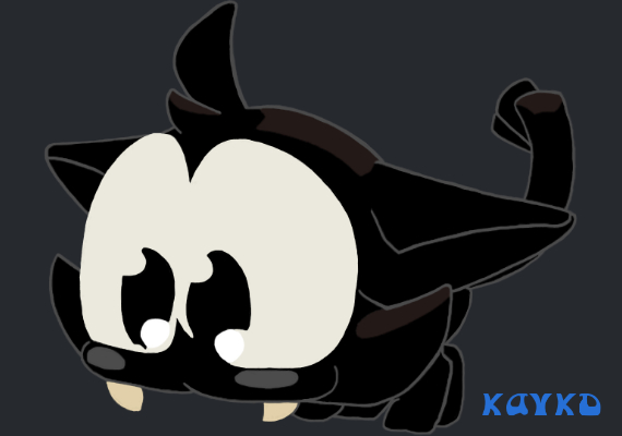 Dieses Kätzchen wurde digital gezeichnet. Sie ist in einer schnuppernden Position dargestellt.